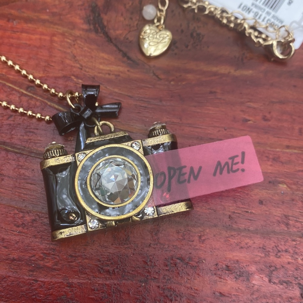 BETSEY JOHNSON CAMERA NECKLACE - Picture 2 of 7